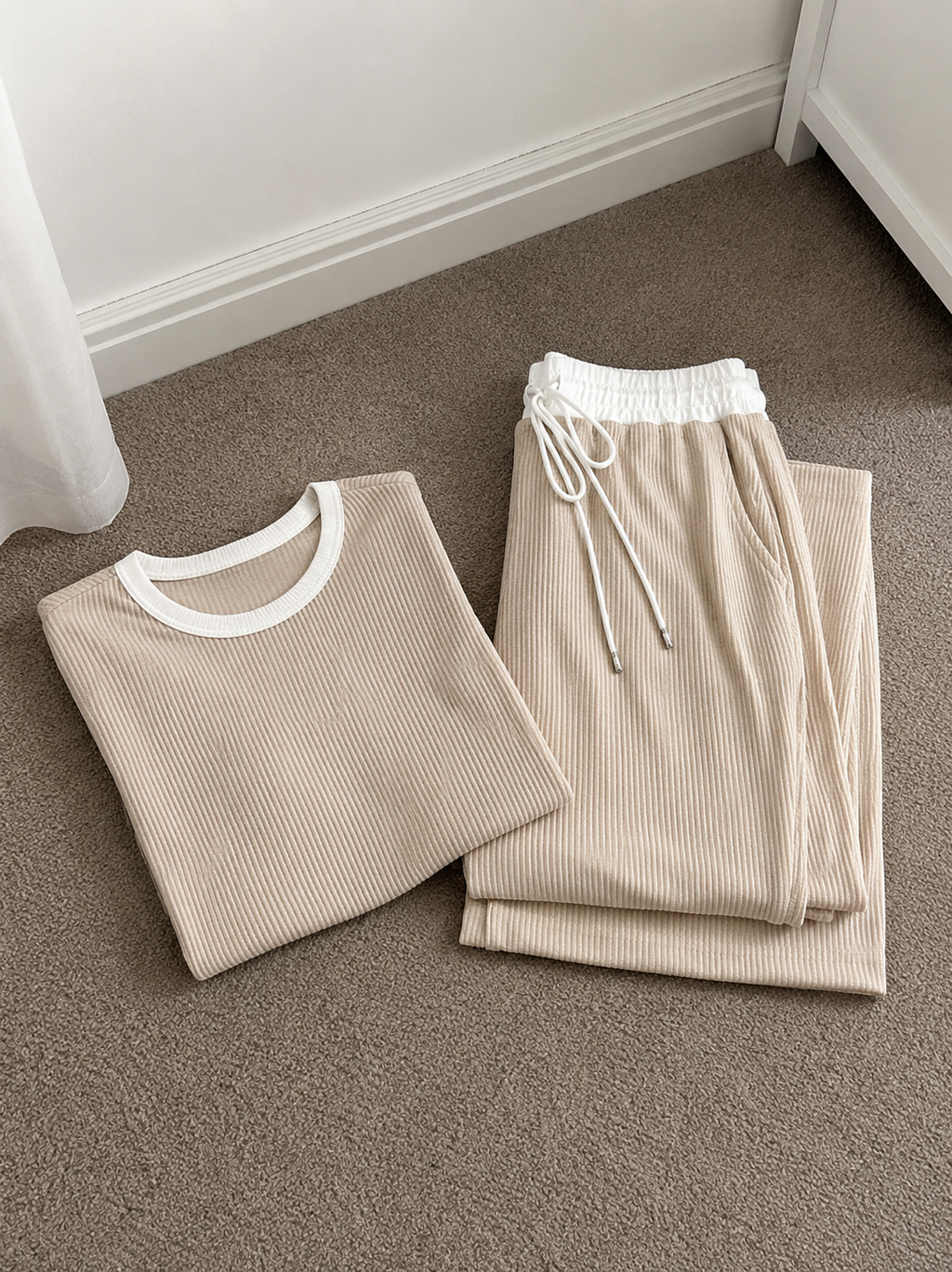 Trim Top and Pants Set