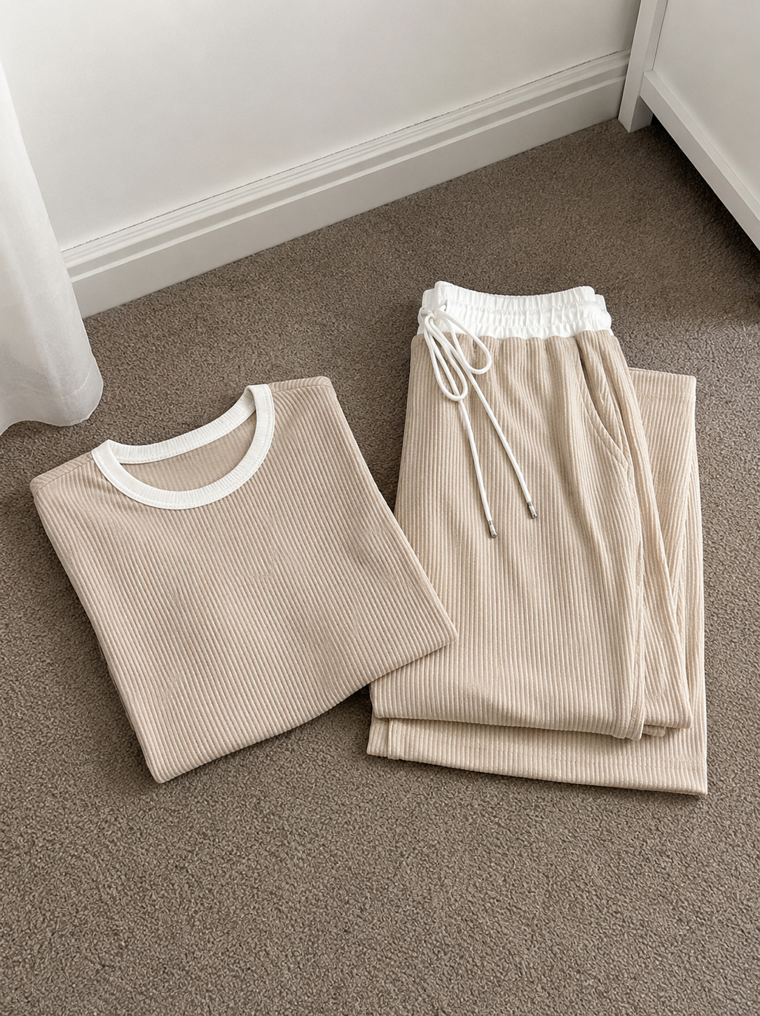 Trim Top and Pants Set