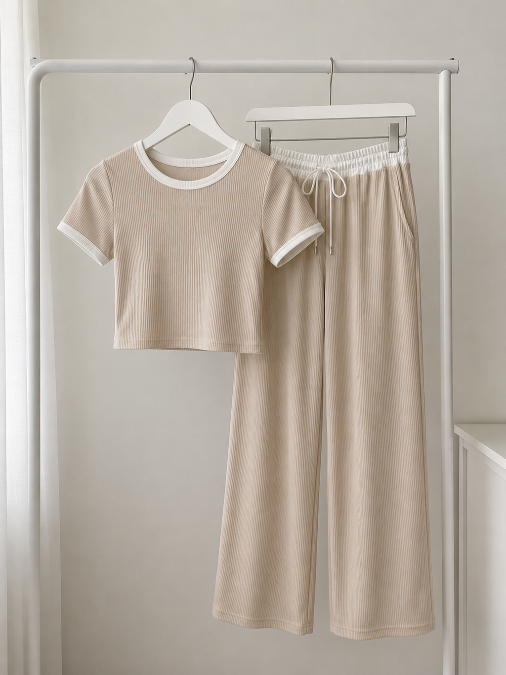 Trim Top and Pants Set