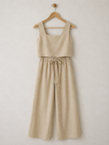 Square Neck Sleeveless Top and Pants Set