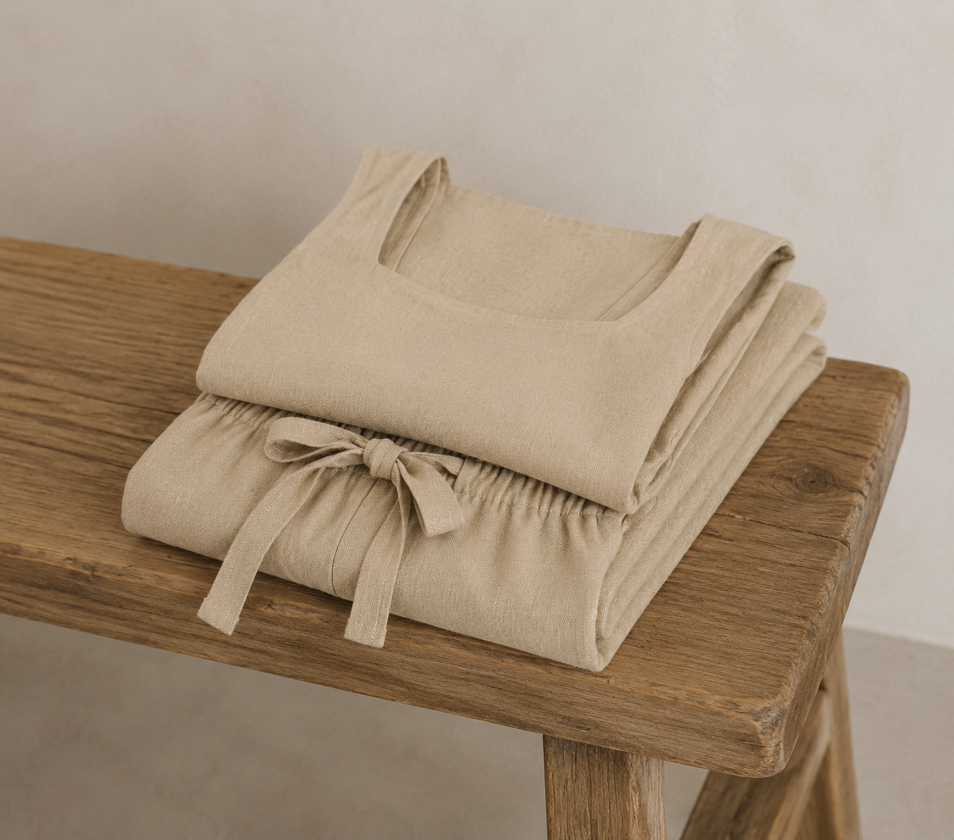 Square Neck Sleeveless Top and Pants Set
